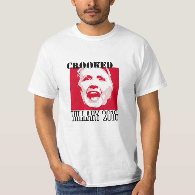 GEKRÜMMTES HILLIARY - - - Anti-Hillary - T-Shirt (Vorderseite)