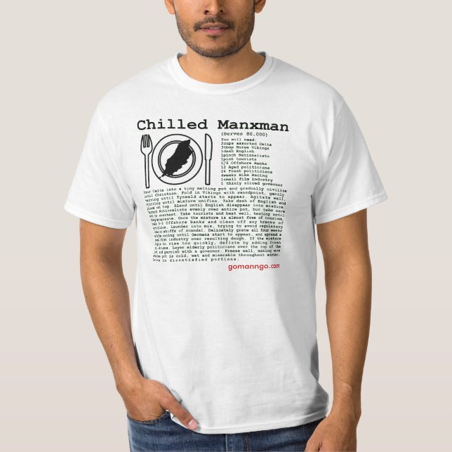 Gekühltes Manxman T-Shirt (Vorderseite)