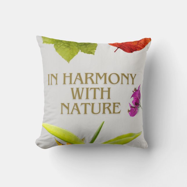 Gekümmert für die Natur Kissen (Vorderseite)