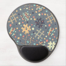 Tapis de souris élégant d'étiquette de gâchis