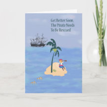 Gel Well Card für Jungen mit Pirate