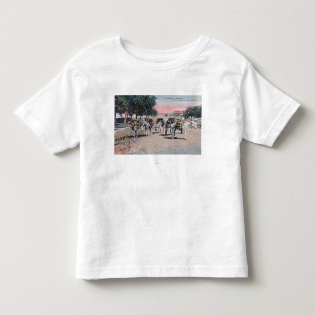 Geladene Esel auf dem StreetLas Vegas, Nanometer Kleinkind T-shirt (Vorderseite)