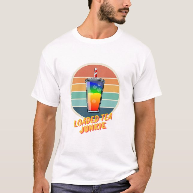 Geladener Teejunkie T-Shirt (Vorderseite)