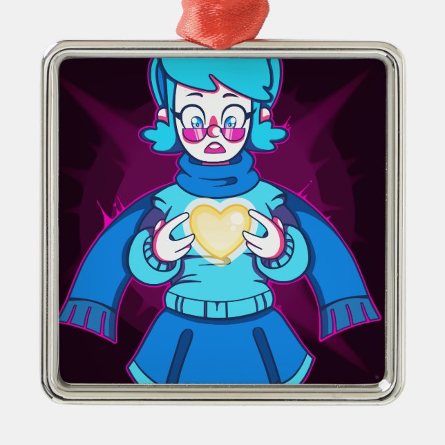 Gelähmt Silbernes Ornament (Vorne)