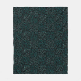 Geländemuster Grün 01bx4.Schwarz Fleecedecke