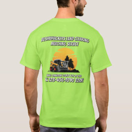 Geländereinigung Mulchung Skid Steer Service anpas T-Shirt