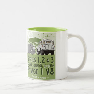 Geländewagen-Stärke in Zahlen Zwei-Ton Tasse