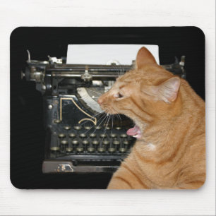 gelangweilter Schriftsteller Mousepad