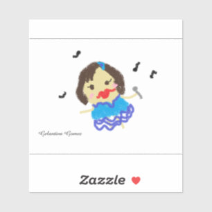 Gelantina Gomez Singsticker Aufkleber