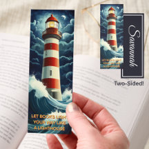 Gelassen Bücher leuchten Ihnen wie ein Leuchtturm