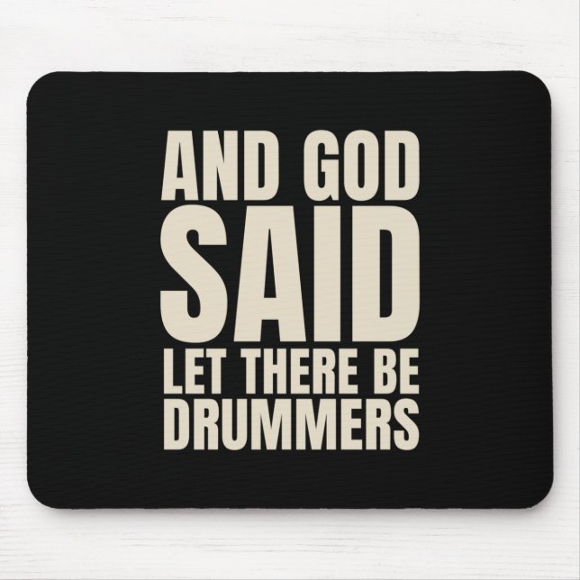 Gelassen Drummer Mousepad (Vorne)