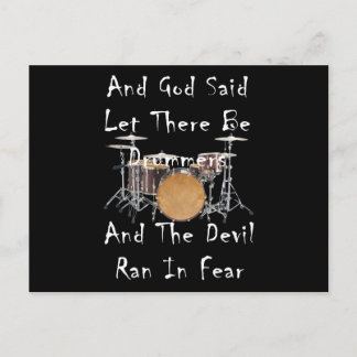 Gelassen, es gäbe Drummer Postkarte