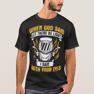 Gelassen: Es gibt eine Lichtüberwachung für den We T-Shirt