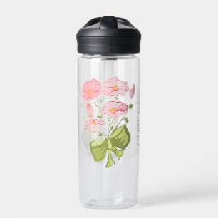Gelassen Es gibt Weltfrieden - Blumen Trinkflasche