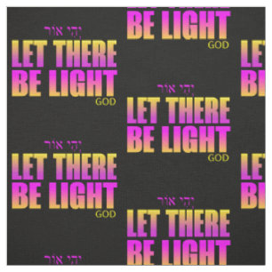 Gelassen, es ist Licht Christlich für Typografie Stoff