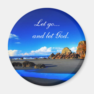 Gelassen gehen Sie Gott lassen Magnet