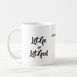 Gelassen gehen Sie Gottkaffee-Tasse mit Kreuz Kaffeetasse