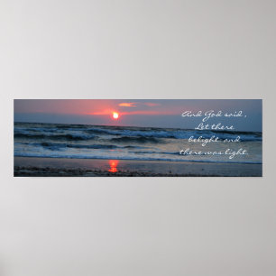 Gelassen gibt es Licht Poster