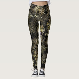 Gelassen ihm schneien blaue Strand Song™ Leggings