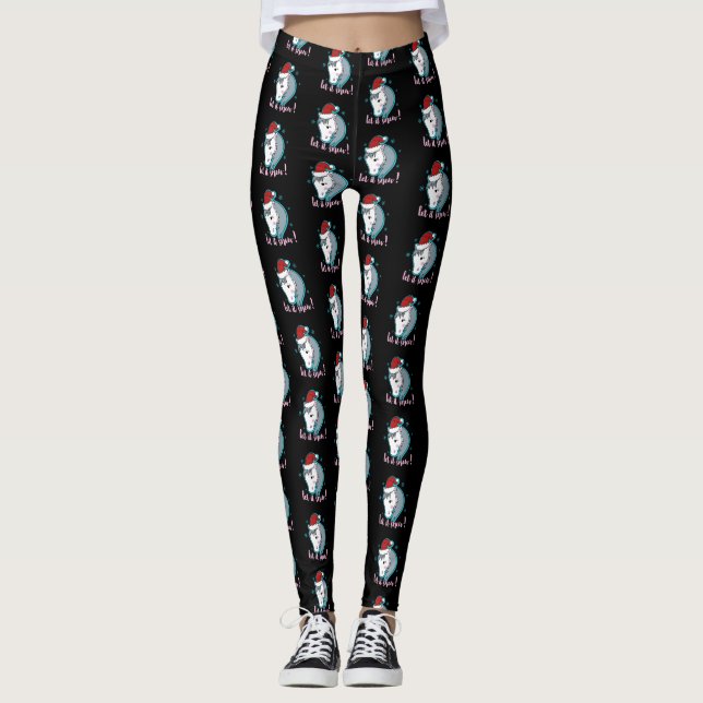 Gelassen ihm schneien leggings (Vorderseite)