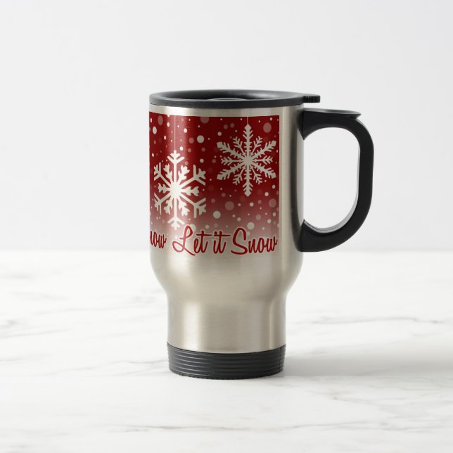 Gelassen ihm schneien Rot - Tasse (Rechts)