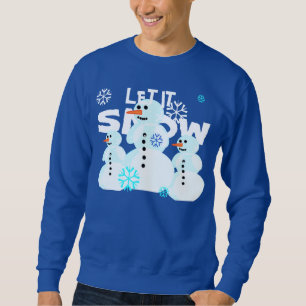 Gelassen ihm schneien Snowman-Strickjacke Sweatshirt