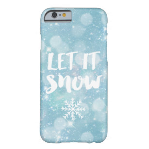 Gelassen ihm schneien   winterliches hellblaues barely there iPhone 6 hülle