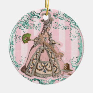 Gelassen ihnen essen Sie Kuchen Marie Antoinette Keramik Ornament