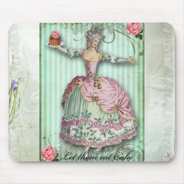 Gelassen ihnen essen Sie Kuchen… mousepad (Vorne)