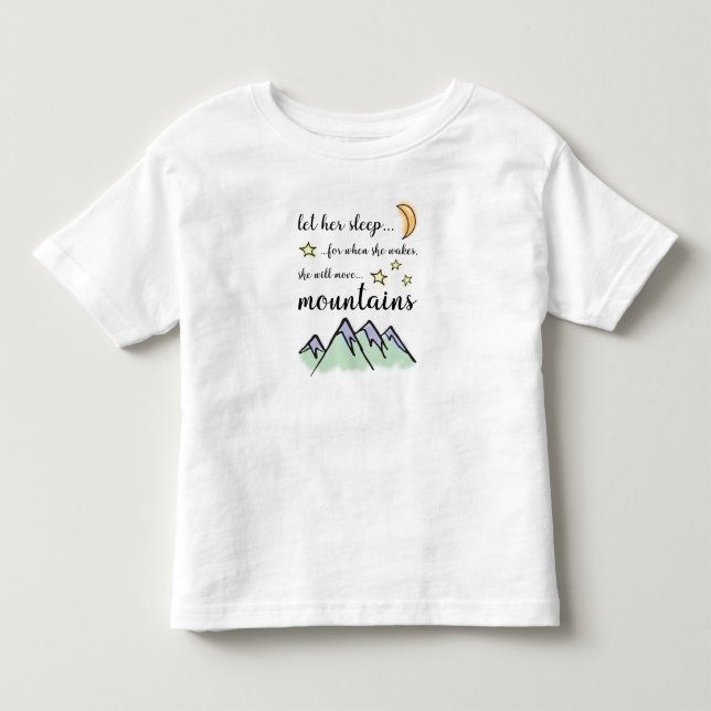 Gelassen ihrem Schlaf, Baby-Mädchen-T - Shirt (Vorderseite)