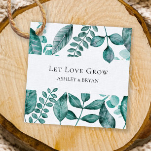 Gelassen Liebe Grow Elegante Aquamarine Hochzeit Geschenkanhänger