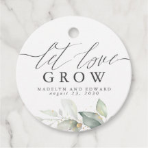 Gelassen Liebe Grow Gold Greenery Elegante Hochzei
