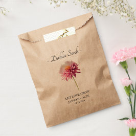 Gelassen Liebe Grow l Dahlia Seeds Wedding Geschenktütchen