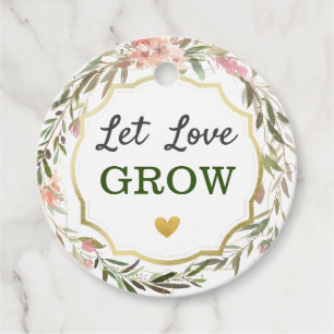 Gelassen Liebe Grow Wedding Brautparty Cacti Samen Geschenkanhänger