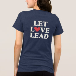 Gelassen Liebe | Inspirationsorientiertes Herz Tri-Blend Shirt