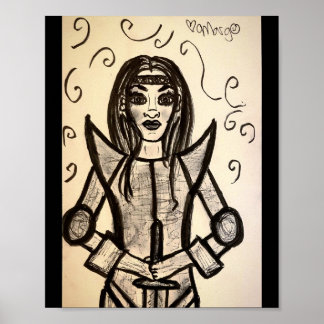 Gelassen Liebe sei deine Rüstung Poster