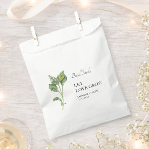 Gelassen Liebe wachsen Basissaatbeutel für Gastg Geschenktütchen