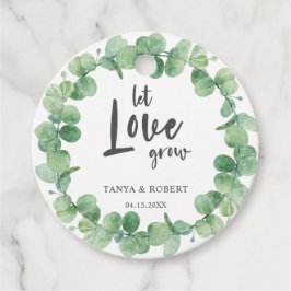 Gelassen Liebe wachsen Eukalyptus Wreath Sage Gree Geschenkanhänger