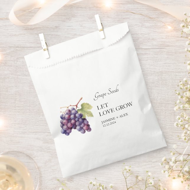 Gelassen Liebe wachsen | Gastgeschenk Hochzeit des Geschenktütchen (Ausgeschnitten)