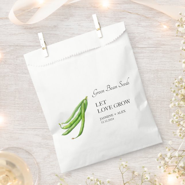 Gelassen Liebe wachsen | Gastgeschenk Hochzeit für Geschenktütchen (Ausgeschnitten)