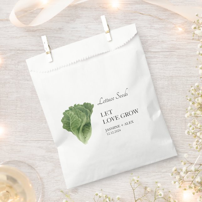Gelassen Liebe wachsen | Gastgeschenk Hochzeit-Sal Geschenktütchen (Ausgeschnitten)