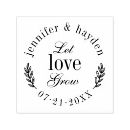 Gelassen Liebe wachsen | Stilvolle Typografie - Ho Permastempel