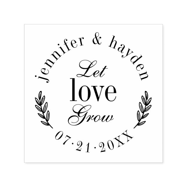 Gelassen Liebe wachsen | Stilvolle Typografie - Ho Permastempel (Design)