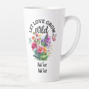 Gelassen Liebe wachsen Wild Niedlich positiv Milchtasse