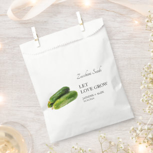 Gelassen Liebe wachsen Zucchini-Gastgeschenk Hoc Geschenktütchen
