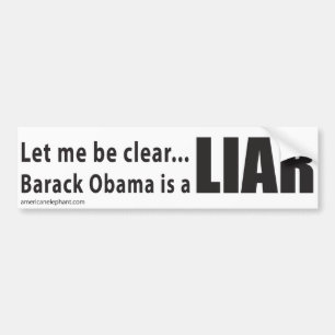Gelassen mir seien Sie klar… Barack Obama ist ei Autoaufkleber
