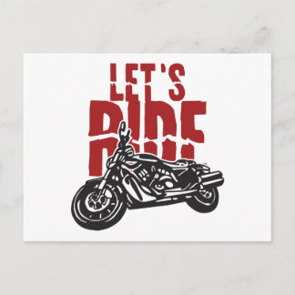 Gelassen Motorraddesign Postkarte