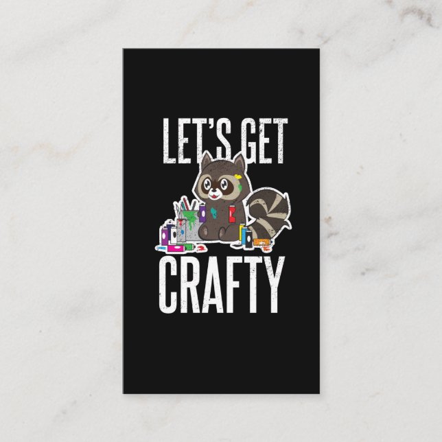 Gelassen uns erhalten Sie Crafty lustiges in Visitenkarte (Vorderseite)