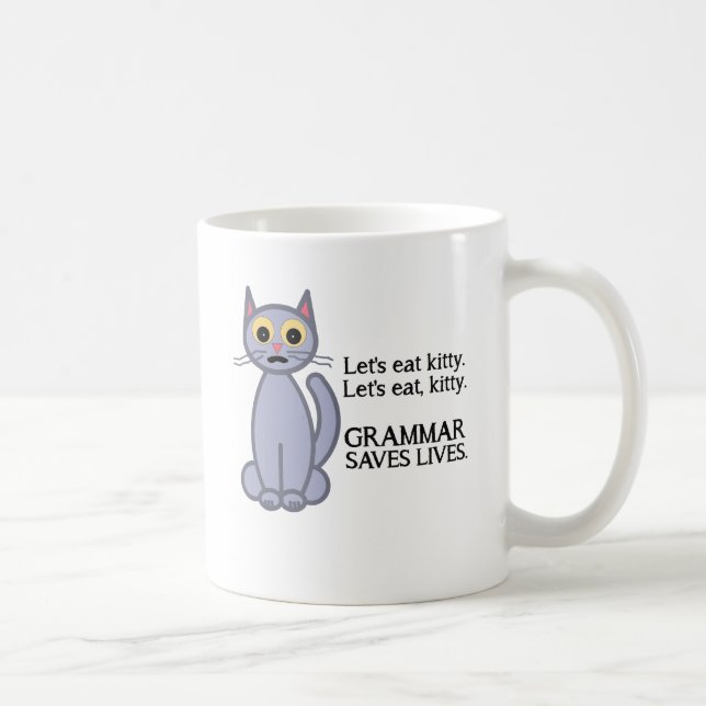 Gelassen uns essen Sie Kitty Kaffeetasse (Rechts)