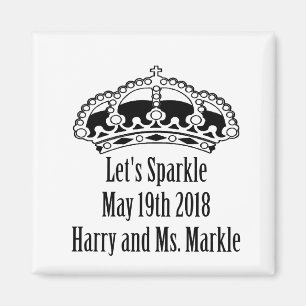 Gelassen uns funkeln Harry u. Meghan am 19. Mai Magnet